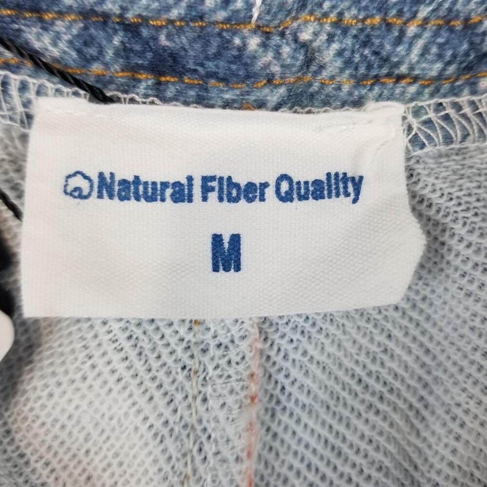 Miramar Sweatpant Jeans Womens Medium NWT Blue Wide Leg High Rise Soft Stretch - Picture 6 of 11